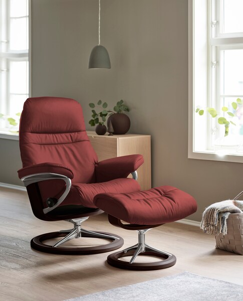 Stressless Relaxsessel "Sunrise", (Set, Relaxsessel mit Hocker), mit Signat günstig online kaufen