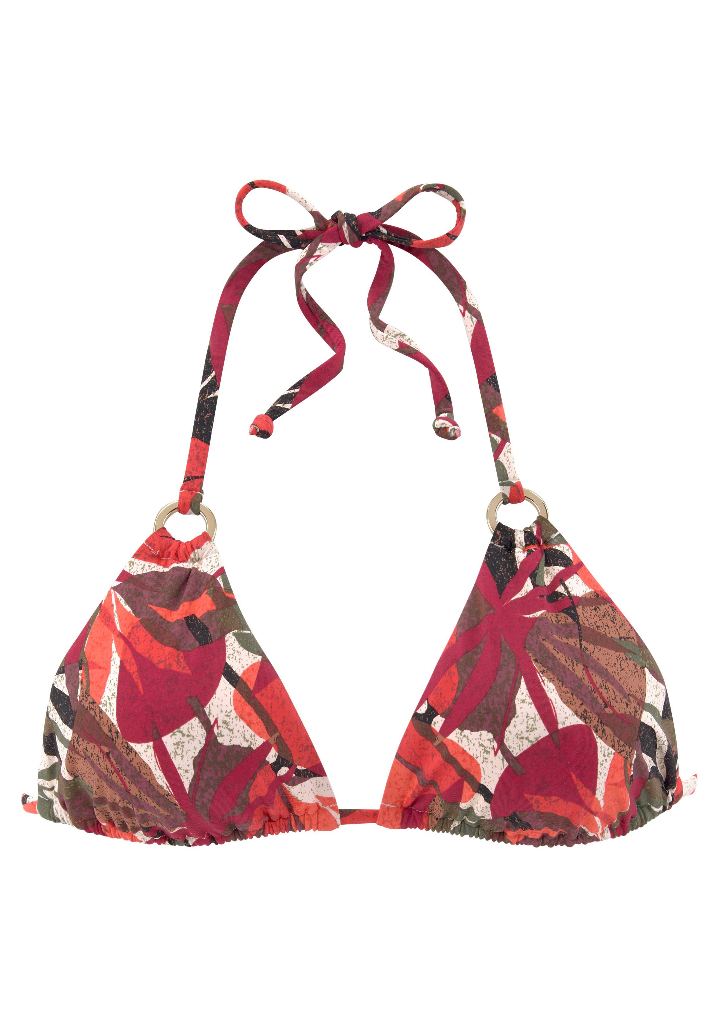 LASCANA Triangel-Bikini-Top Ava, im tropischen Design günstig online kaufen