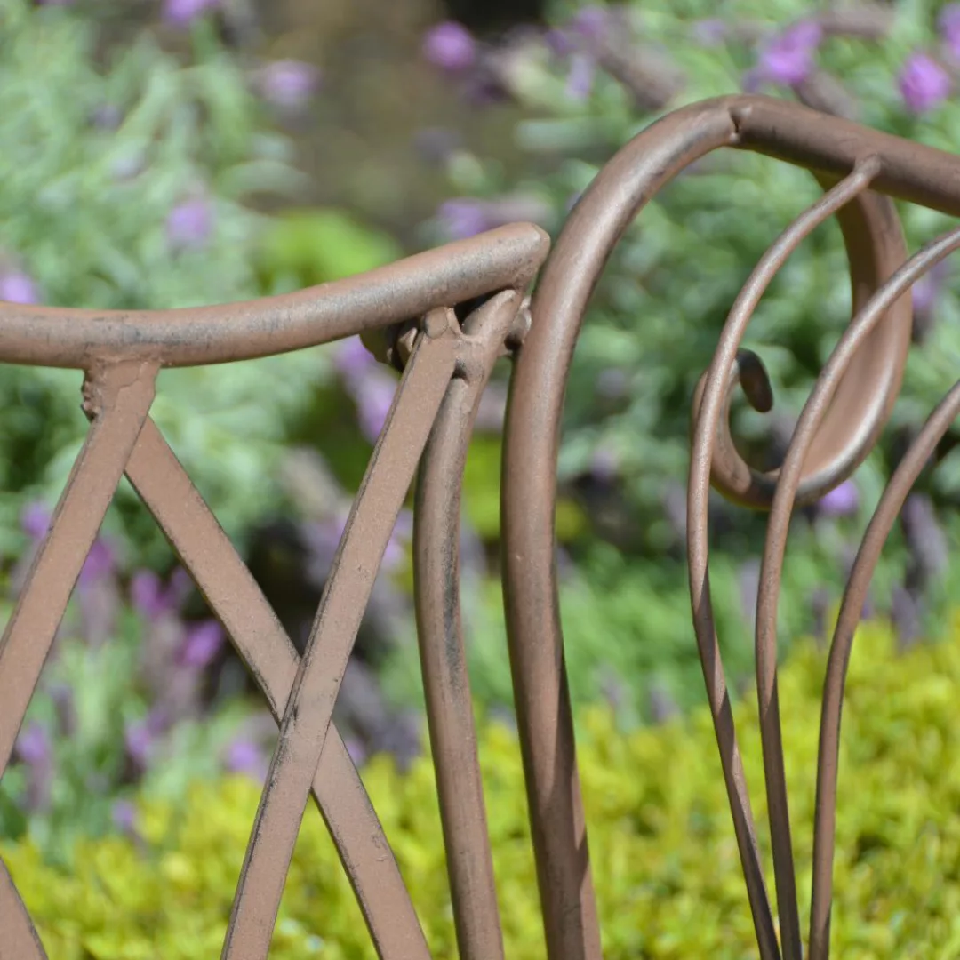 Esschert Design Gartenbank Metall Viktorianischer Stil Mf009 günstig online kaufen