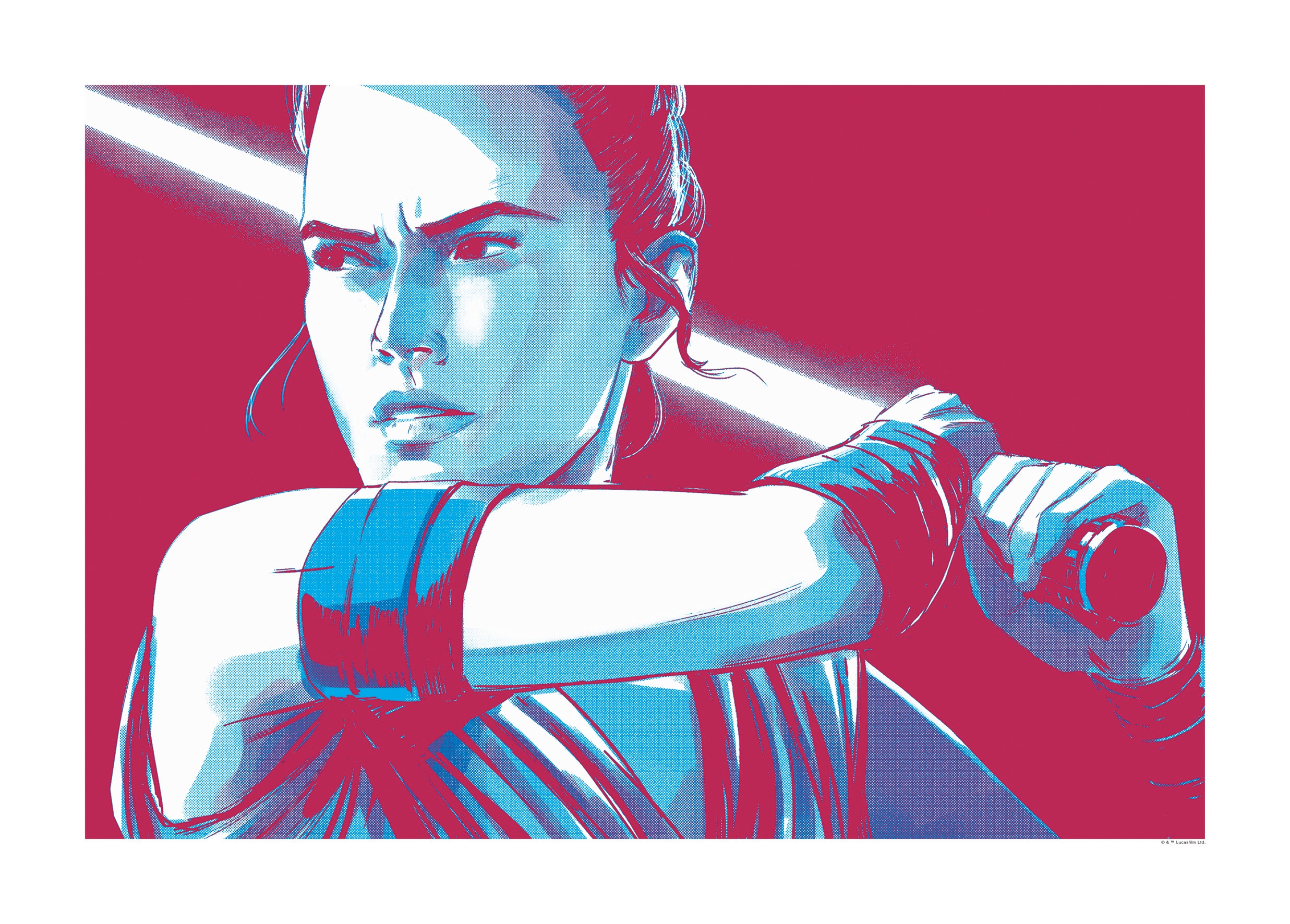 Komar Bild "Star Wars Faces Rey", Star Wars, (1 St.), Wandbild zur Dekorati günstig online kaufen