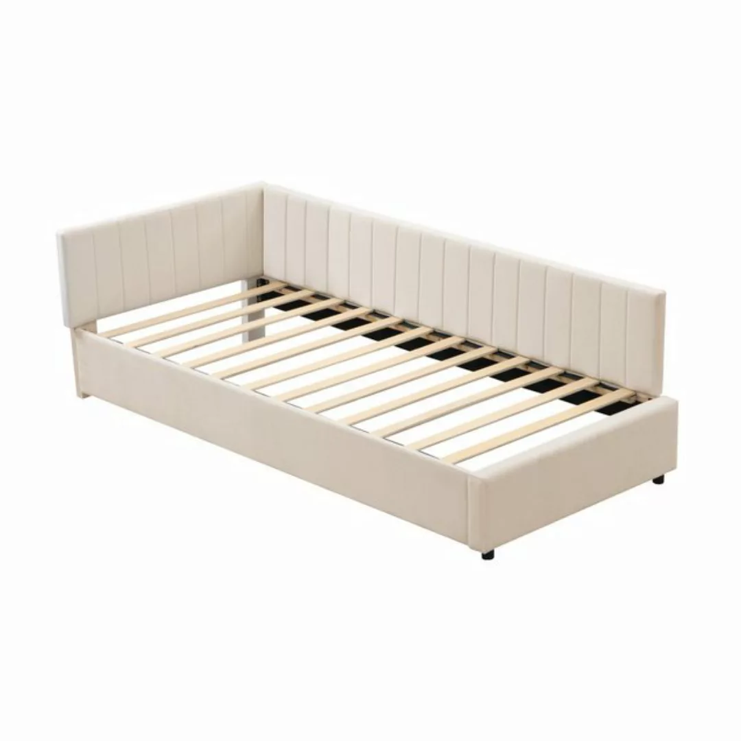 Rutaqian Polsterbett Sofabett Daybett Einzelbett 90x200cm, Tagesbett Samtst günstig online kaufen