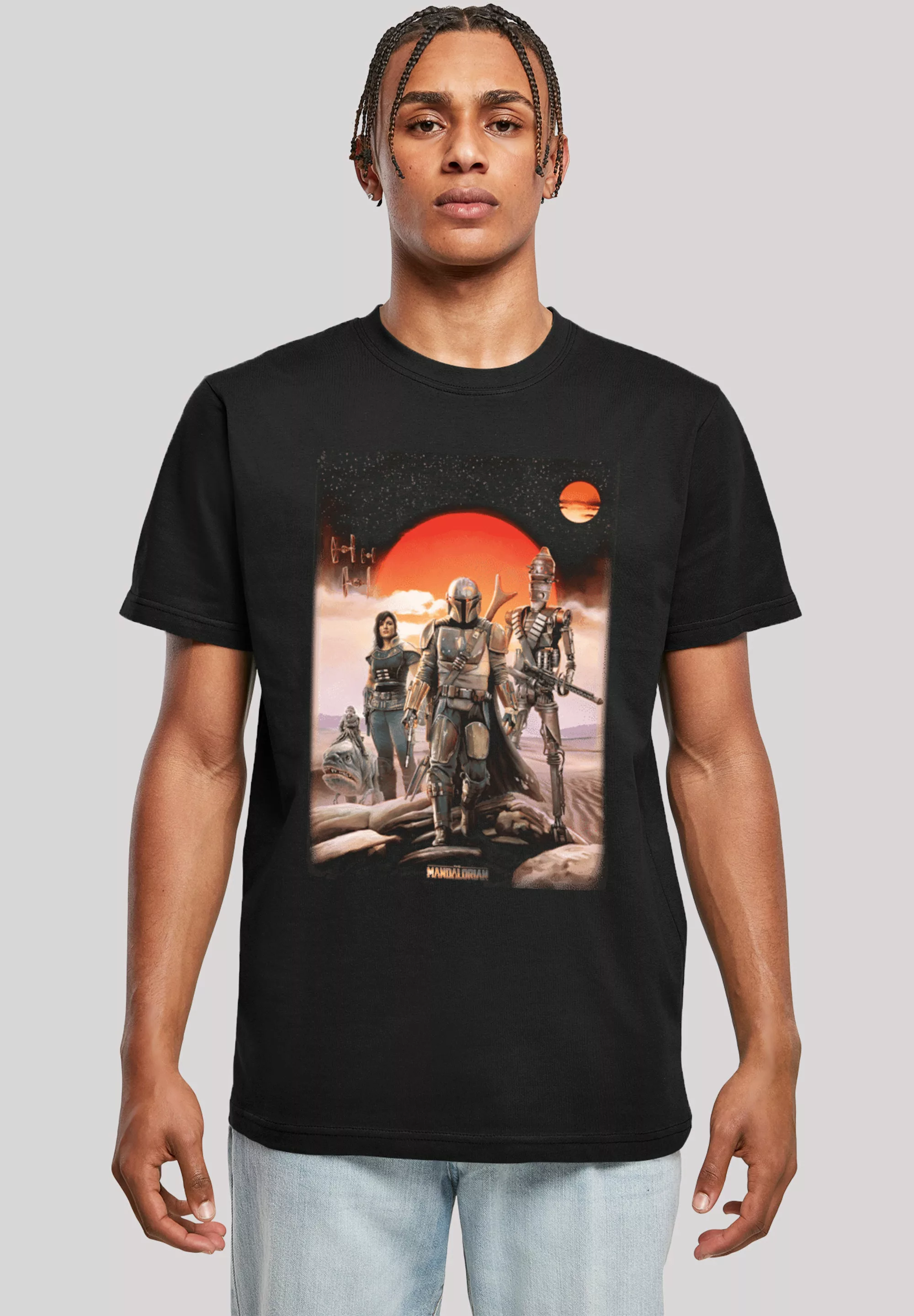 F4NT4STIC T-Shirt "Star Wars The Mandalorian Warriors", Herren,Premium Merc günstig online kaufen