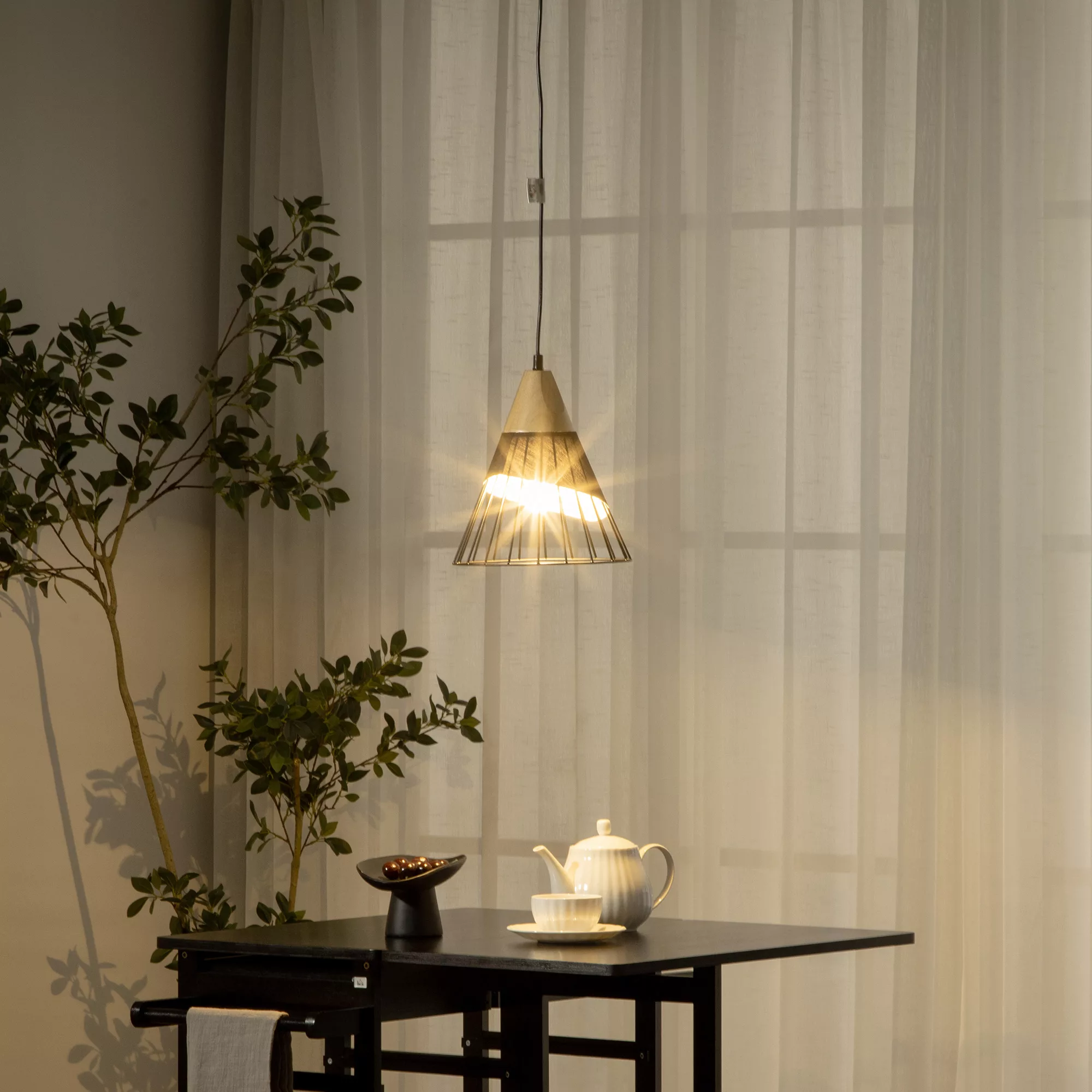 HOMCOM Hängelampe Deckenlampe mit E27 Sockel, 40 W Hängeleuchte, verstellba günstig online kaufen