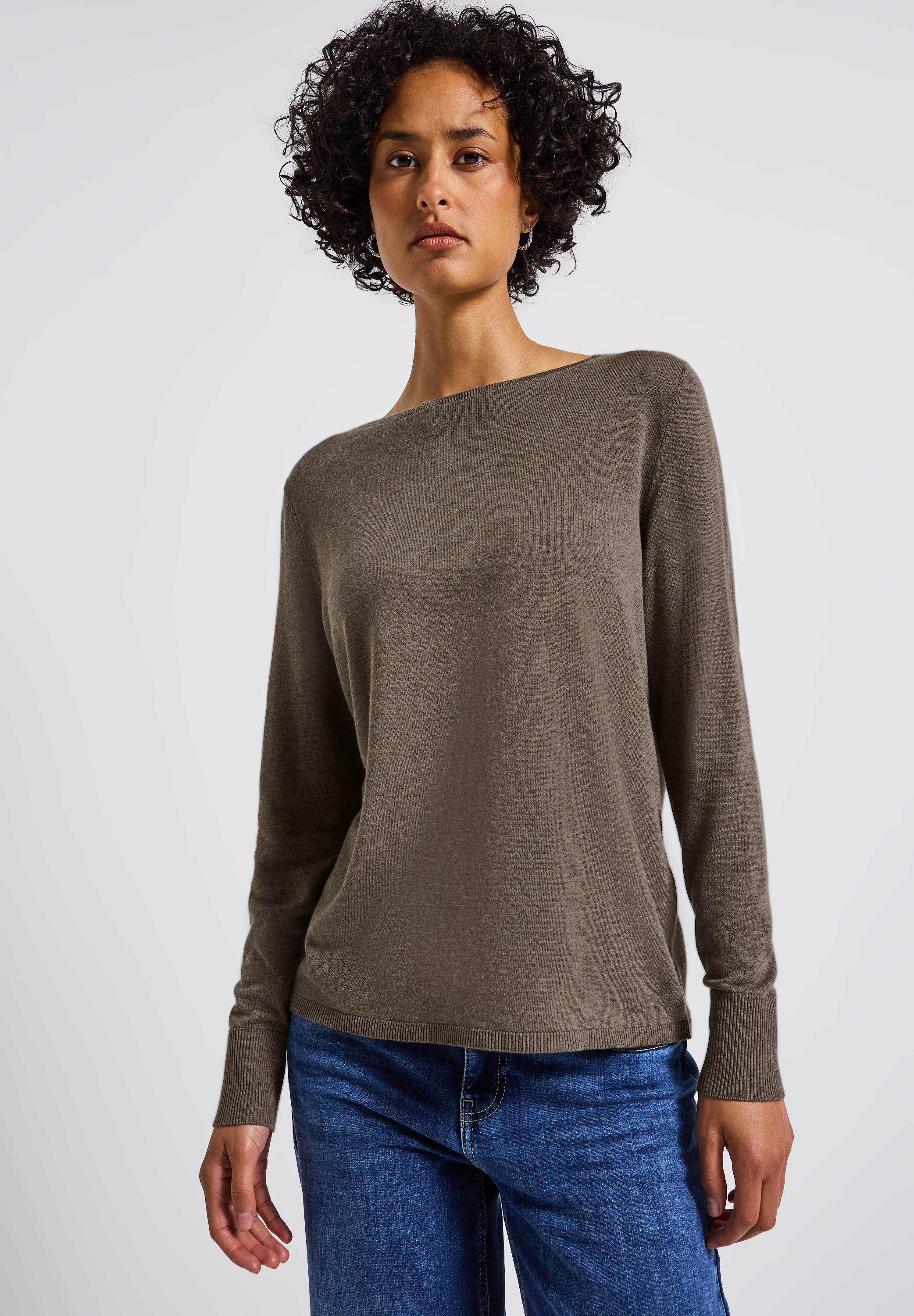 STREET ONE Strickpullover, mit U-Boot-Ausschnitt günstig online kaufen