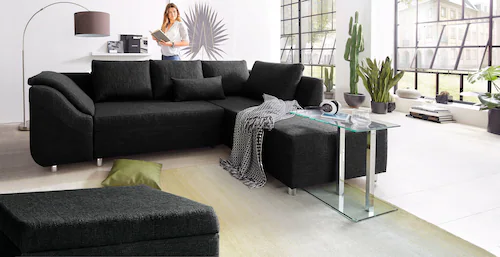 COLLECTION AB Ecksofa "Sally L-Form", mit und ohne Bettfunktion, inklusive günstig online kaufen