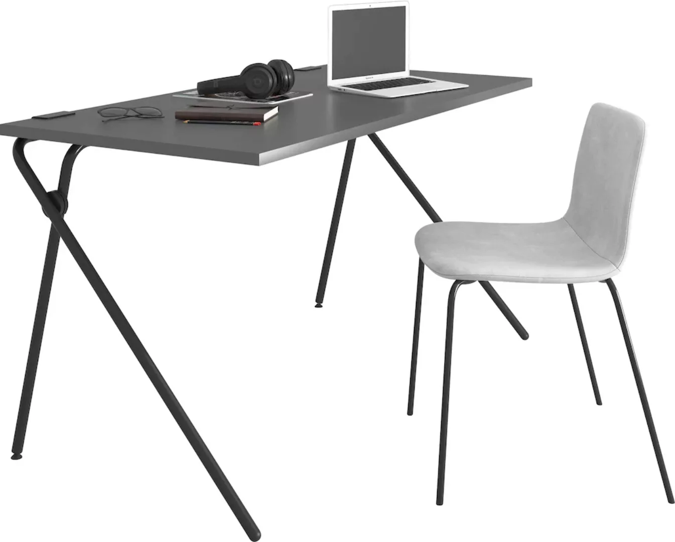 Müller SMALL LIVING Sekretär "PLATO Two", schwarzes Gestell, Home Office mi günstig online kaufen