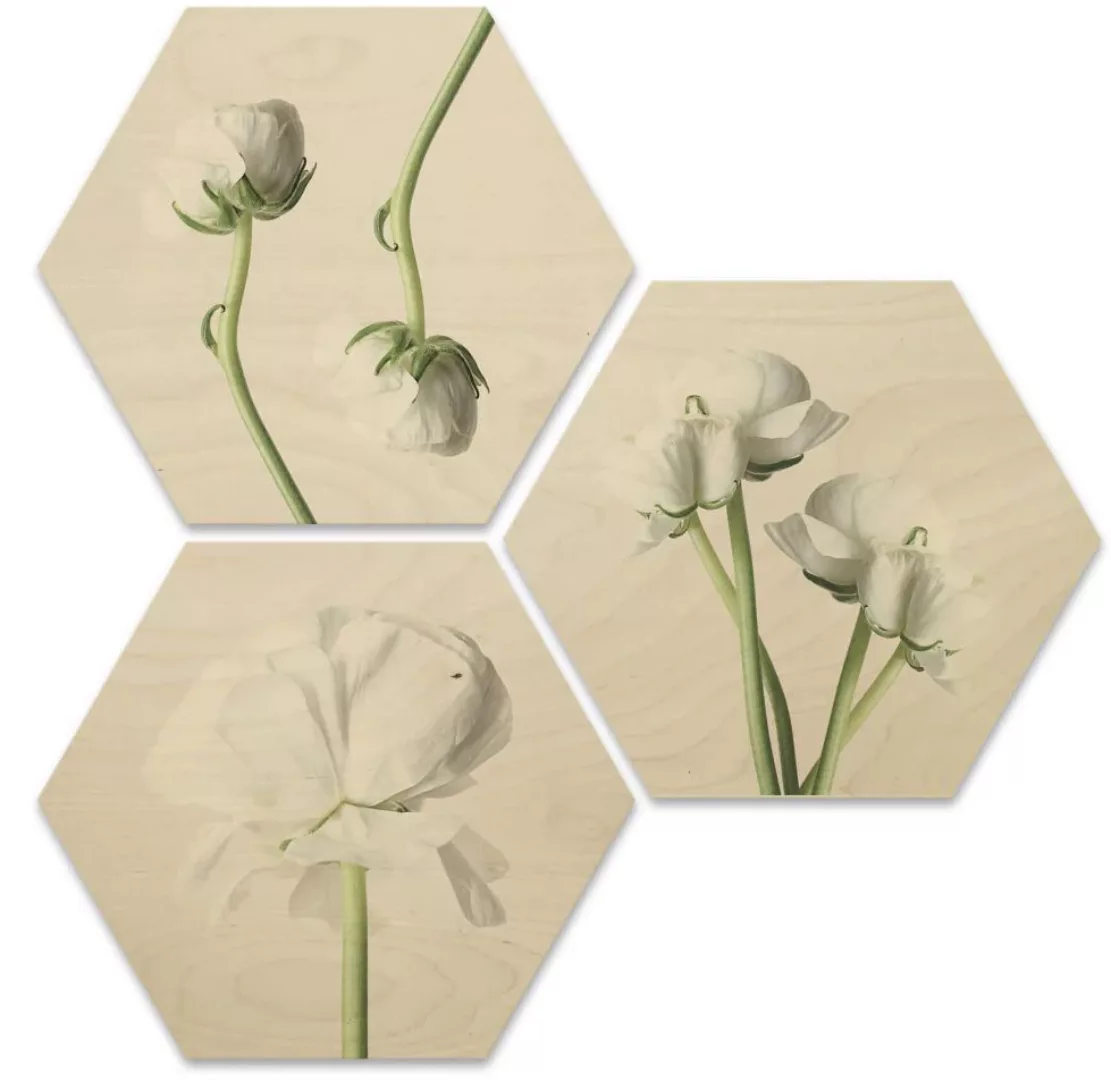 Wall-Art Mehrteilige Bilder "Maiglöckchen Blumen Collage", Menschen, (Set, günstig online kaufen