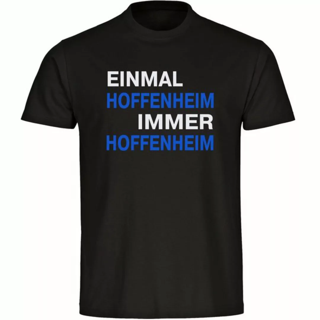 multifanshop T-Shirt Herren Hoffenheim - Einmal Immer - Männer günstig online kaufen