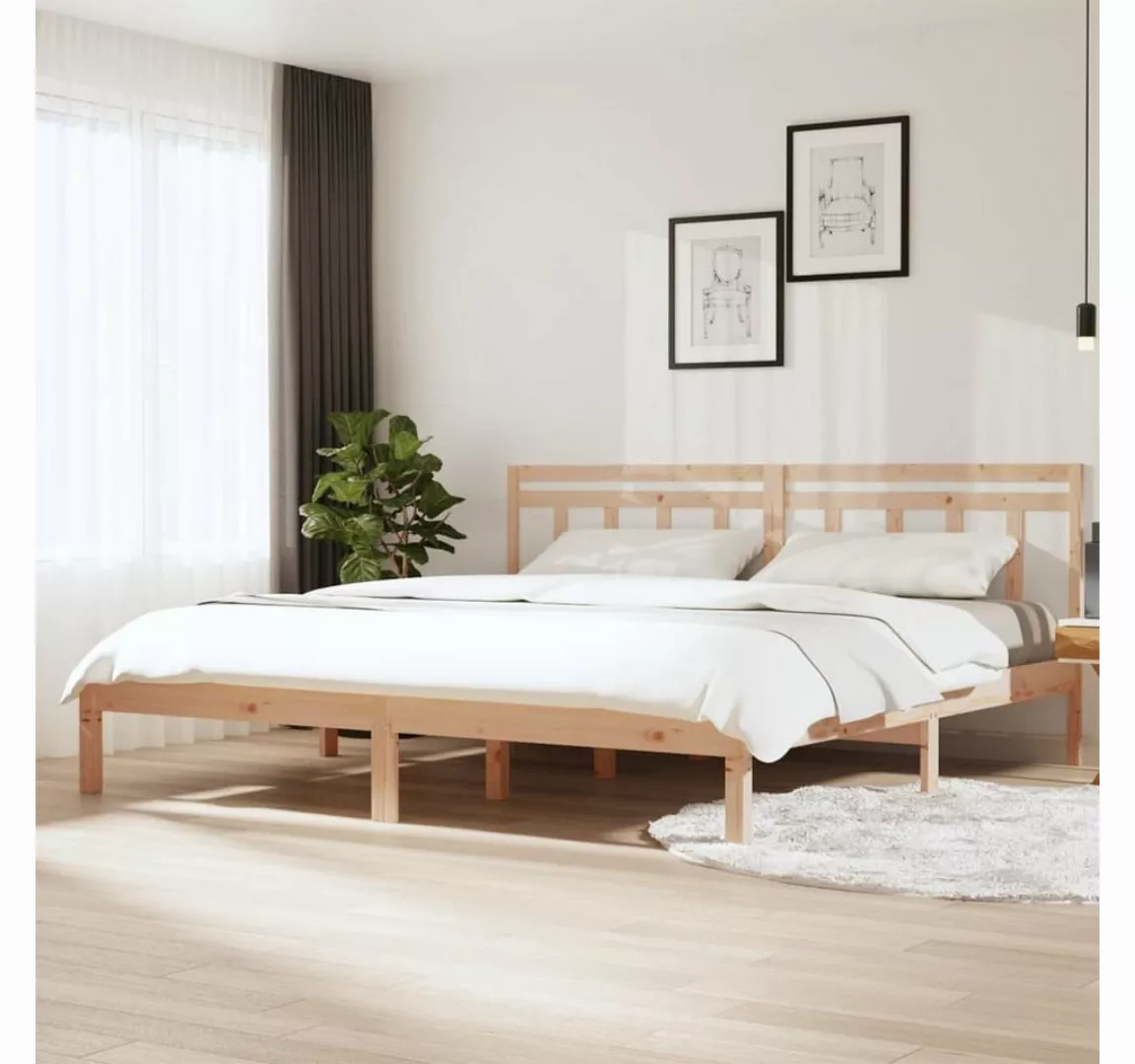 furnicato Bett Massivholzbett Kiefer 200x200 cm günstig online kaufen