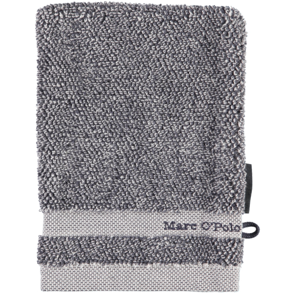 Marc o Polo Melange - Farbe: Marine/Light Silver - Waschhandschuh 16x21 cm günstig online kaufen