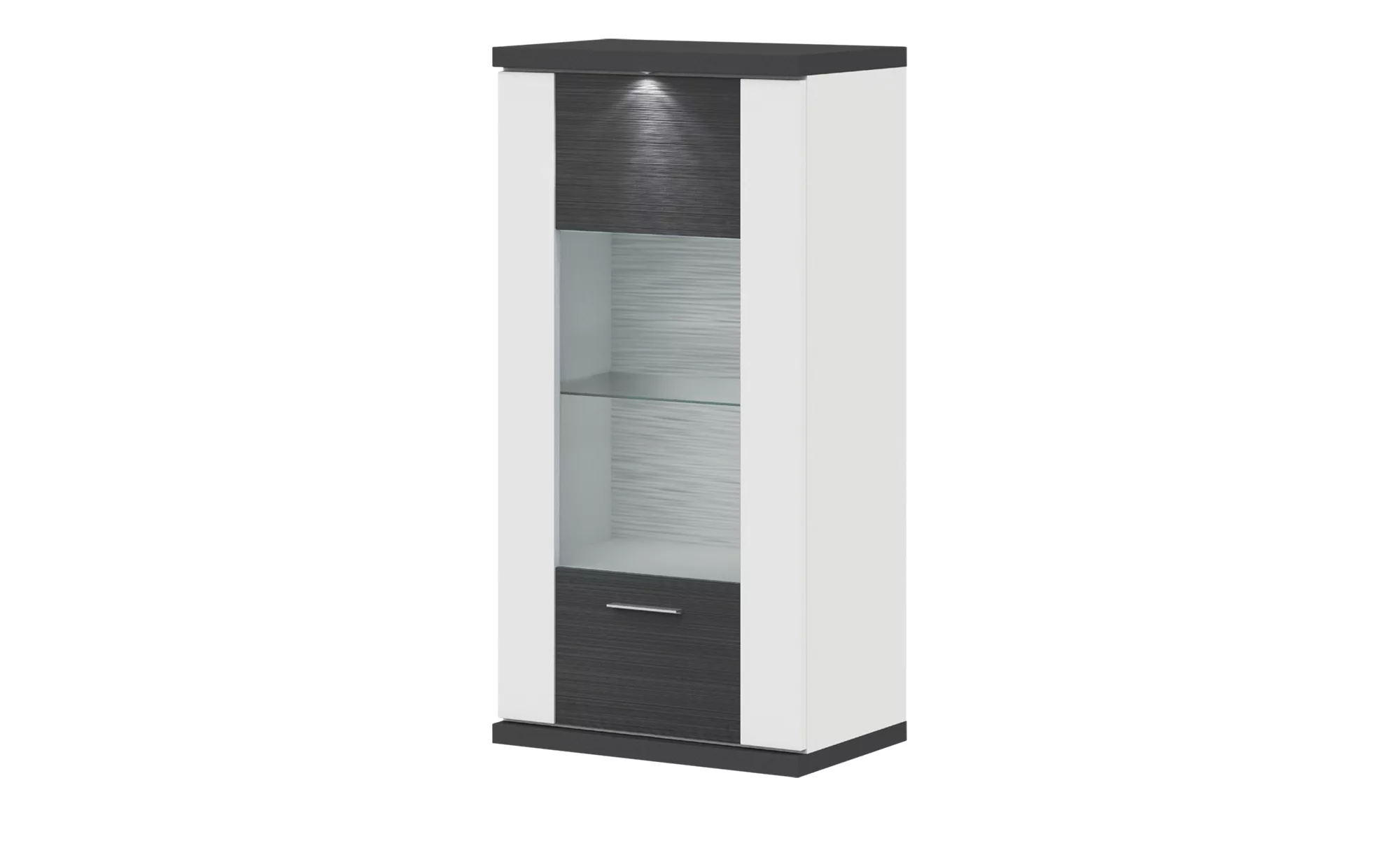 uno Hängevitrine  Toulon - grau - 66 cm - 131 cm - 42 cm - Sconto günstig online kaufen