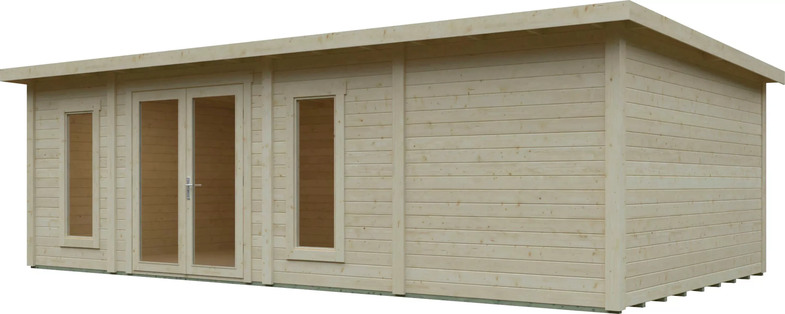 Kiehn-Holz Gartenhaus KH 44-011 Natur Unbehandelt 740 cm x 400 cm günstig online kaufen