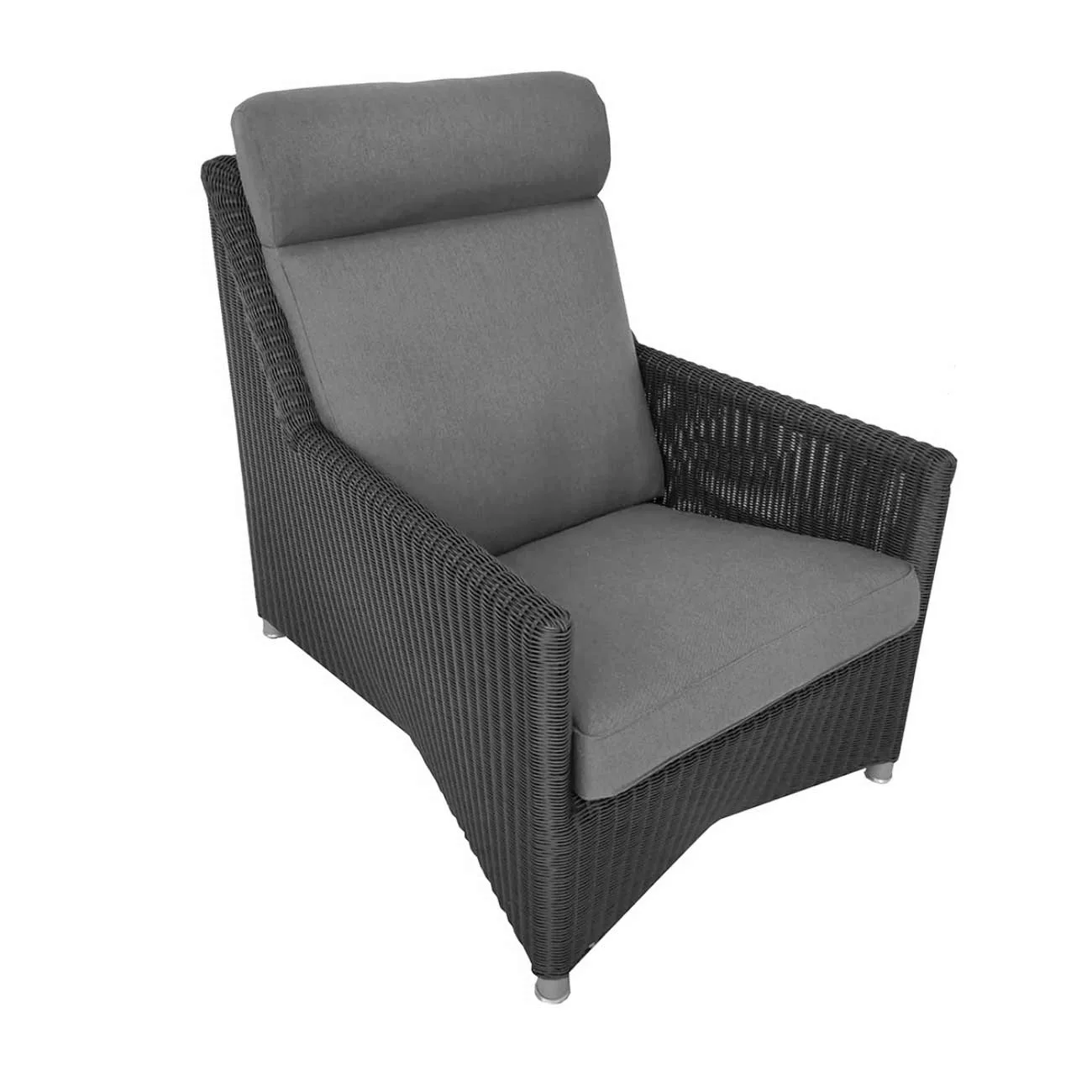 Cane-Line - Diamond Outdoor Sessel hoher Rücken - taupe/Stoff Cane-line Nat günstig online kaufen