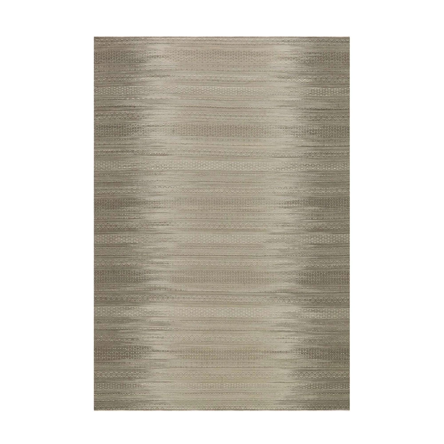 MeGusta Flachflor Teppich Retro Taupe Wolle 170x240 cm Graciela günstig online kaufen