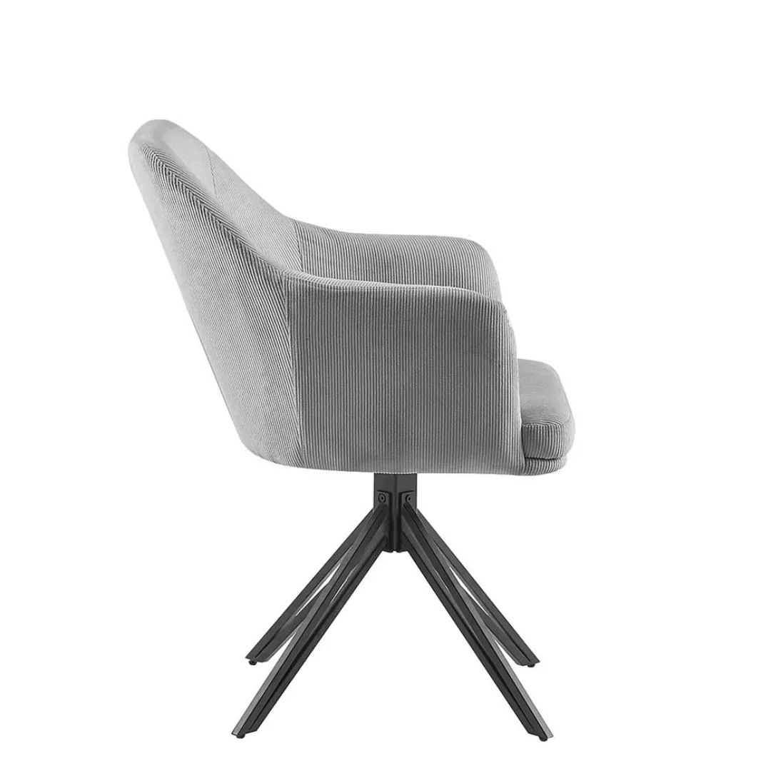 Stühle für Esstisch drehbar mit Armlehnen 58 cm breit (2er Set) günstig online kaufen