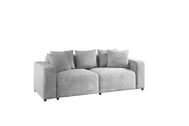 Fun Möbel 2-Sitzer Sofa Designersofa MEGAN in Stoff Poso, inkl. 5 Zierkisse günstig online kaufen