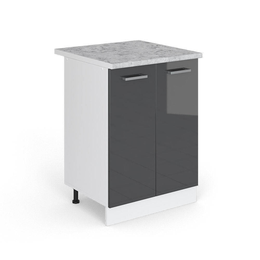 Vicco Unterschrank R-Line, Anthrazit Hochglanz/Weiß, 60 günstig online kaufen