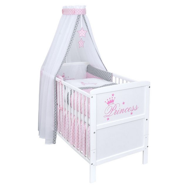 Baby-Delux Komplettbett Babybett Natalie Princess Komplettset, 10-tlg., Kin günstig online kaufen