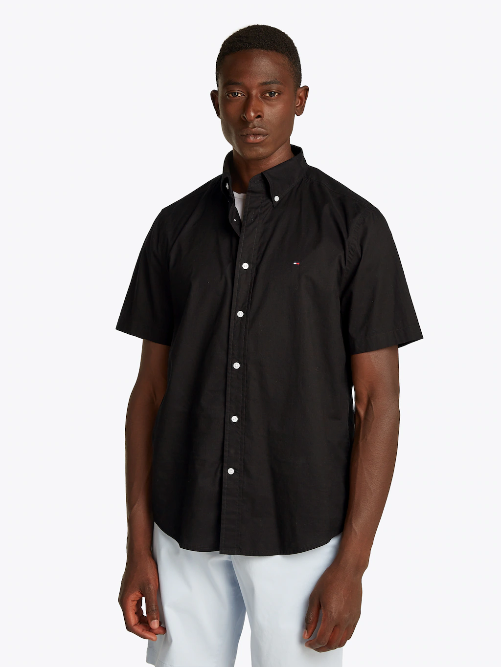 Tommy Hilfiger Kurzarmhemd "FLEX POPLIN SOLID S/S SHIRT" günstig online kaufen