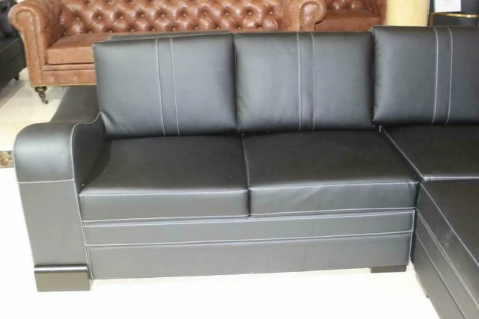 JVmoebel Ecksofa Designer Couch L Form Polster Couchen Neu Leder Sofort, Ma günstig online kaufen
