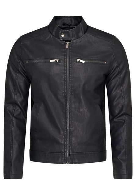 SOULSTAR Lederimitatjacke MJTOPPO im Bikerjacken-Stil günstig online kaufen