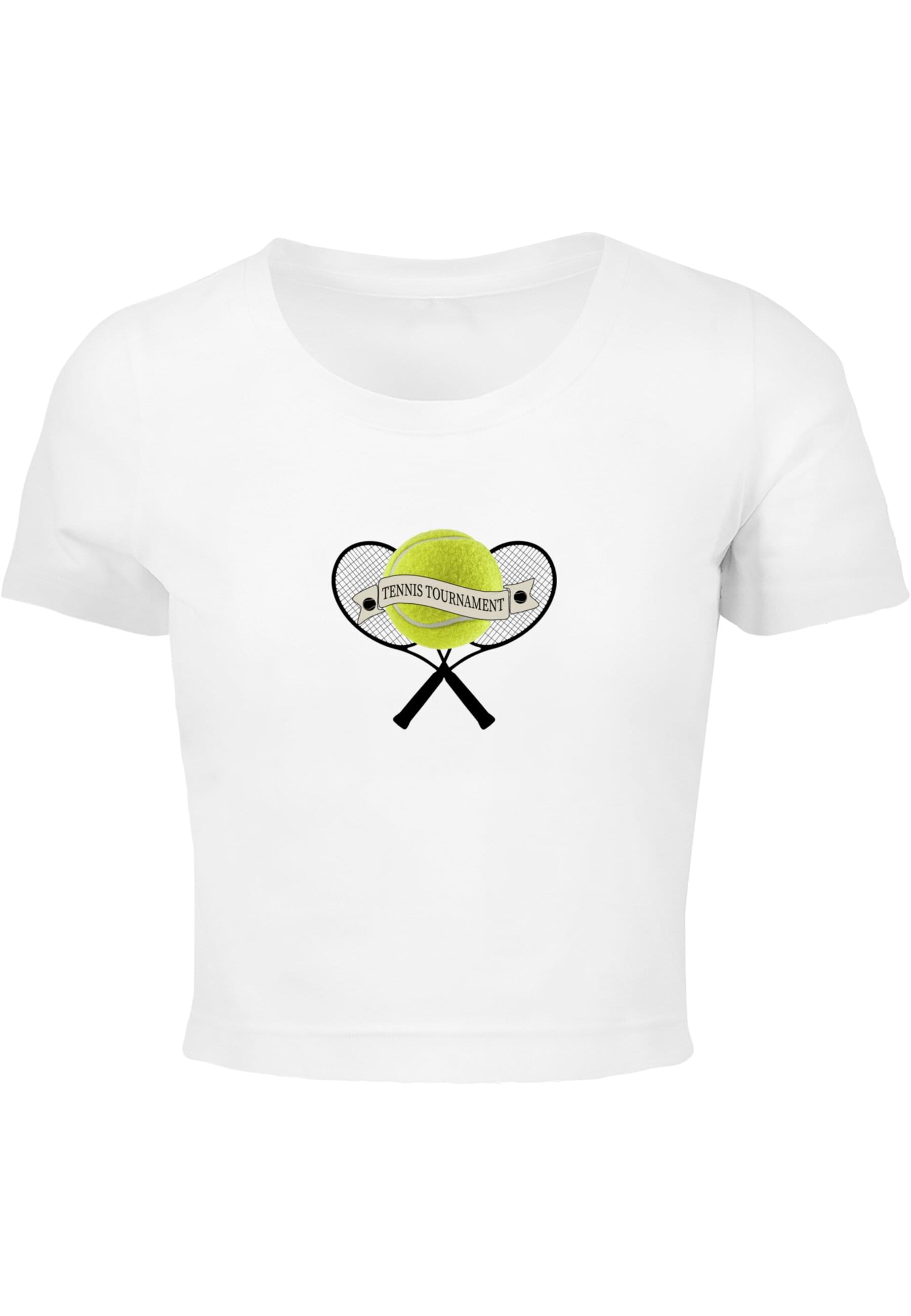 Merchcode T-Shirt "Merchcode Damen Ladies Tennis Tournament Cropped Tee" günstig online kaufen