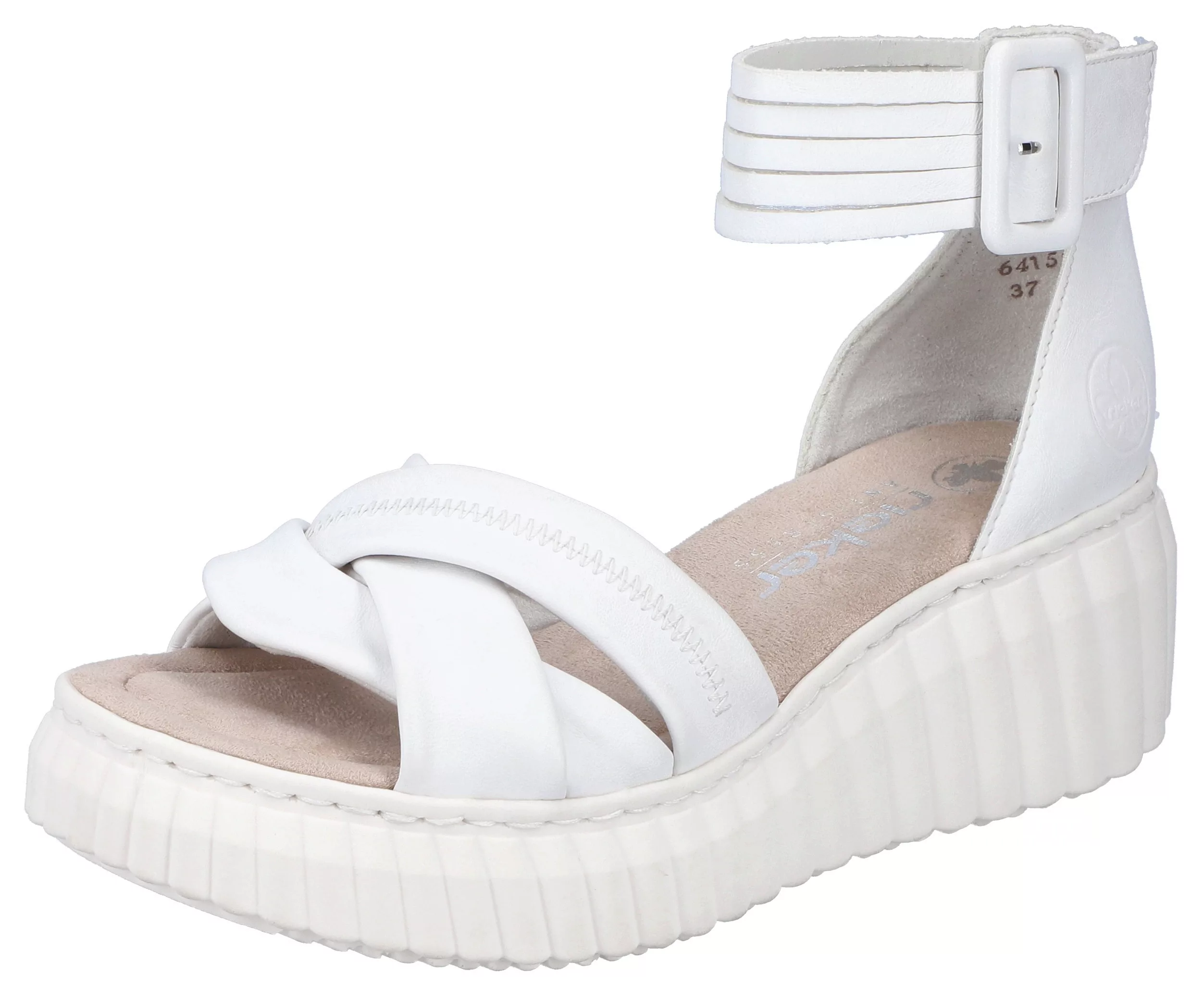 Rieker Sandalette, Sommerschuh, Sandale, Plateauabsatz, mit Klettverschluss günstig online kaufen