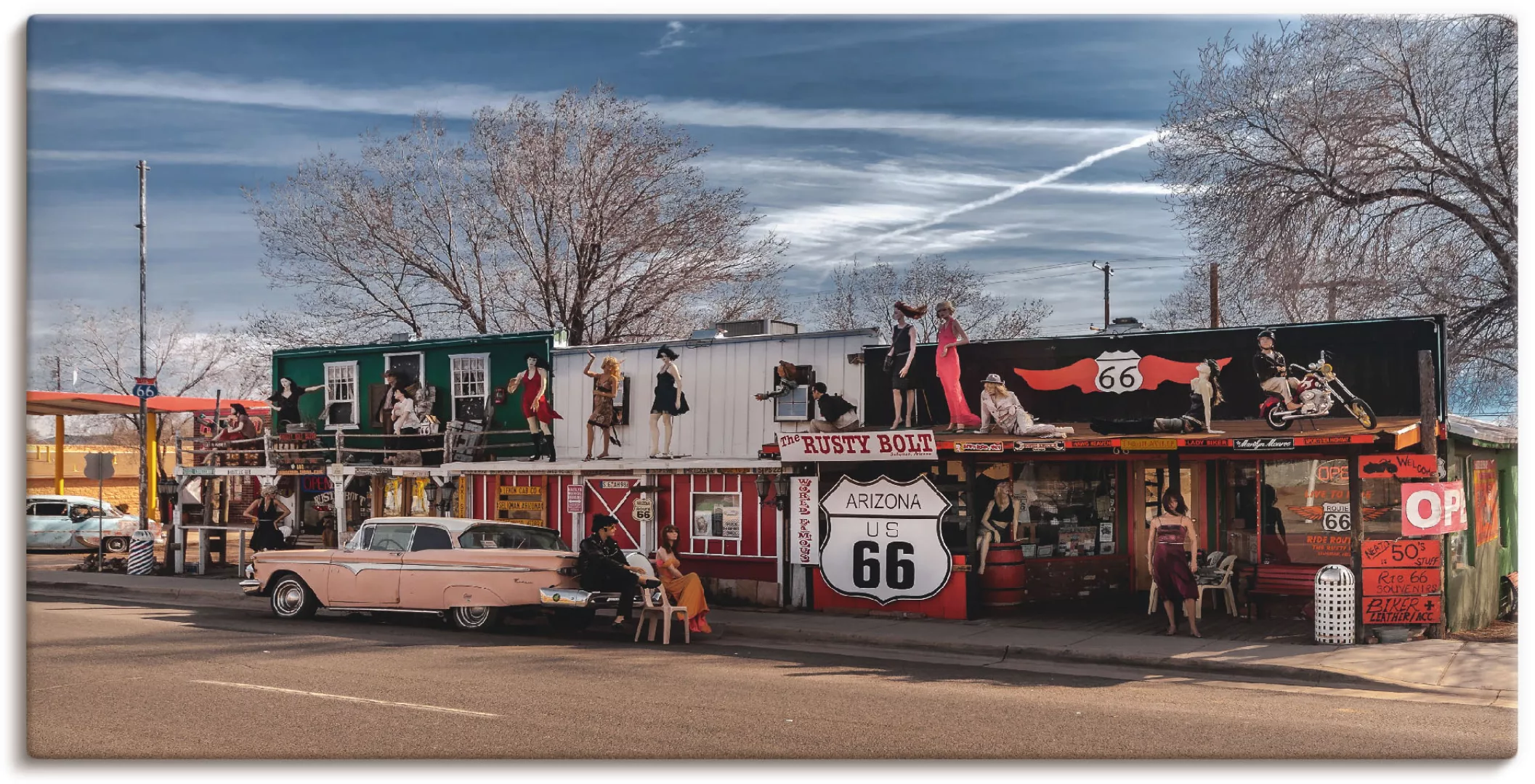 Artland Wandbild "Historische Route 66 in Seligman", Amerika, (1 St.), als günstig online kaufen