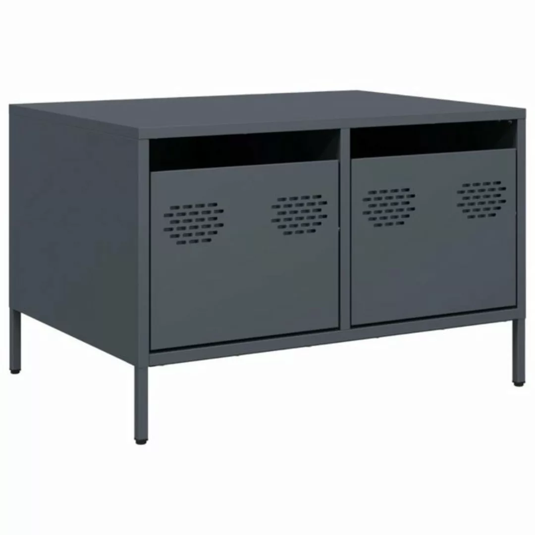 vidaXL Schrankmodule TV-Schrank Anthrazit 68x50x43,5 cm Kaltgewalzter Stahl günstig online kaufen