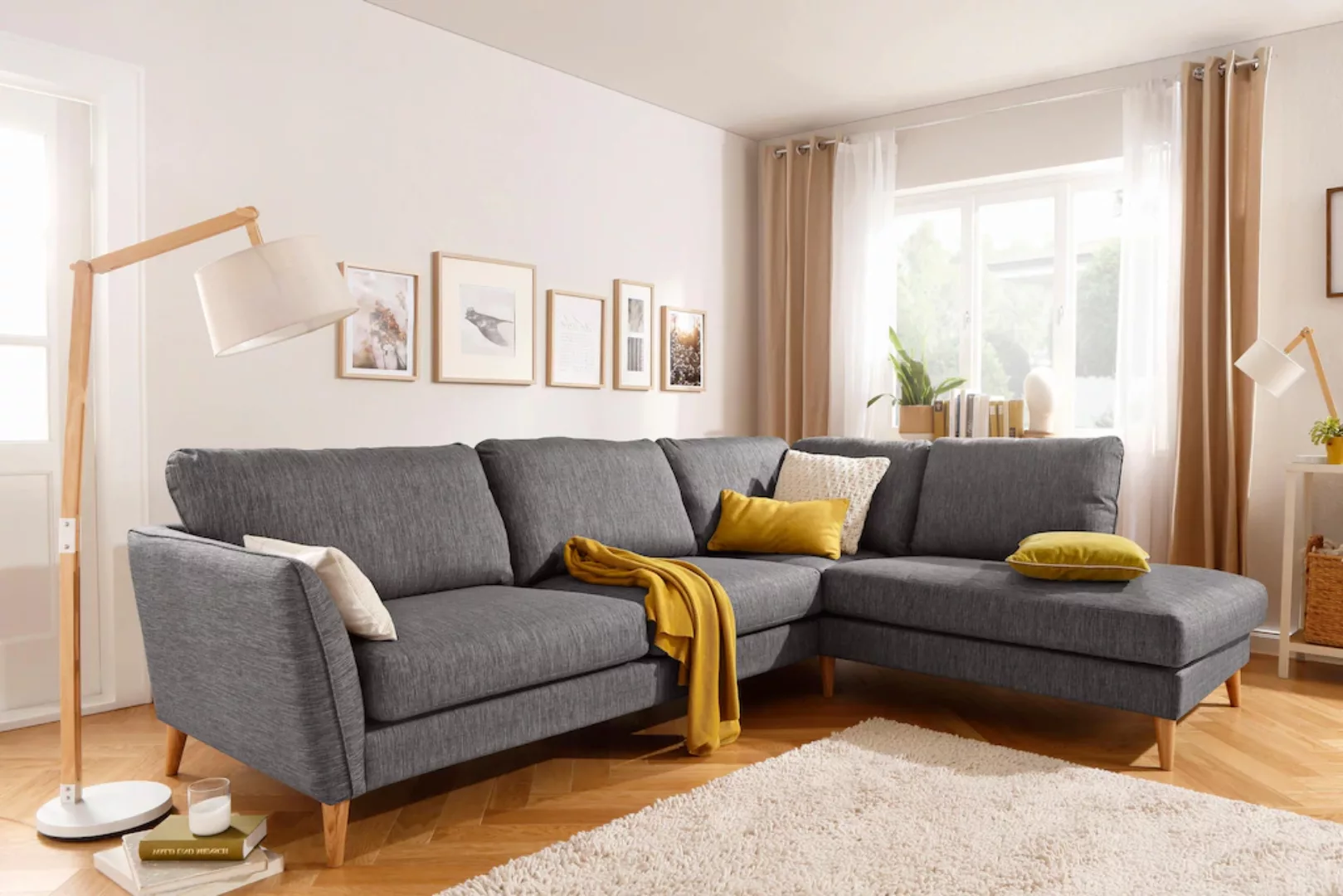 Home affaire Ecksofa MARSEILLE 278/202 cm, Ottomane rechts/links wählbar, m günstig online kaufen