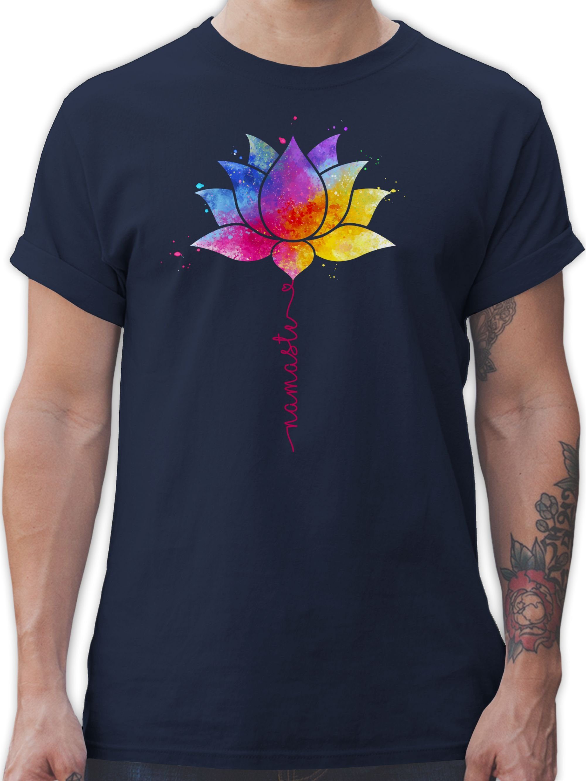 Shirtracer T-Shirt Namaste Lotusblüte I Meditation günstig online kaufen