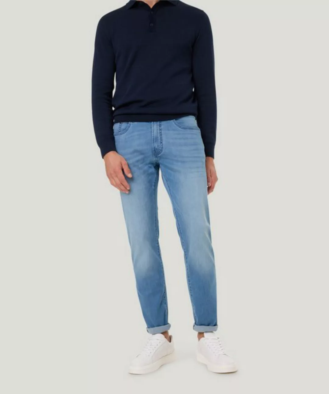 Pierre Cardin Jeans Lyon Hellblau Used - Größe W 38 - L 32 günstig online kaufen