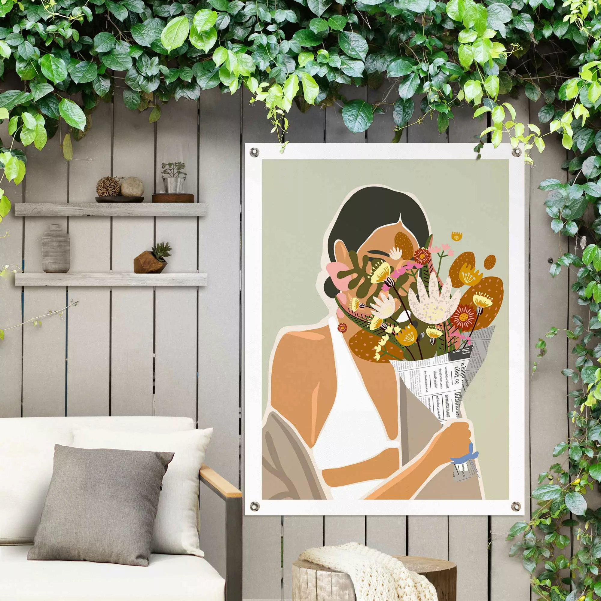 Reinders Poster "Blumenstrauß", Outdoor für Garten oder Balkon günstig online kaufen