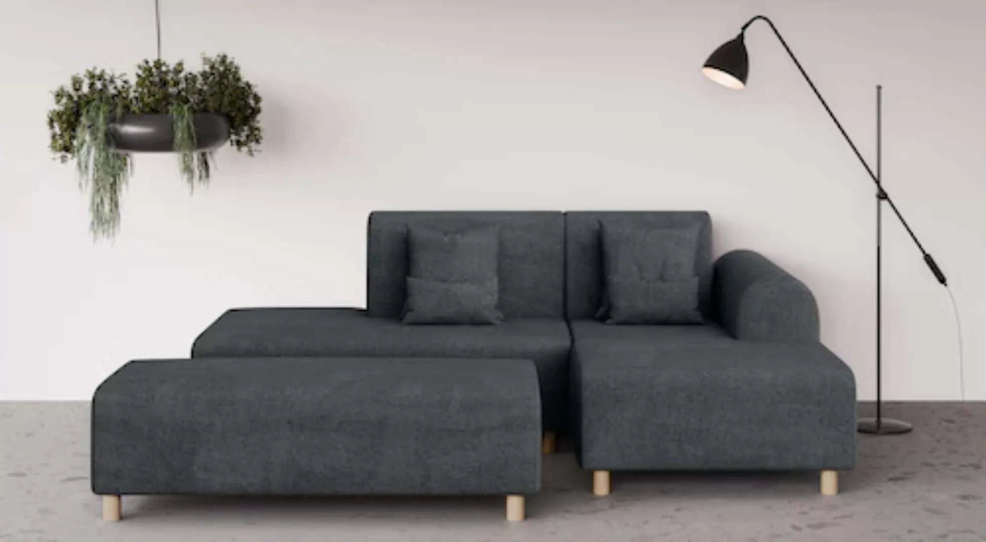 INOSIGN Ecksofa »Suyala«, L-Form mit Hocker günstig online kaufen