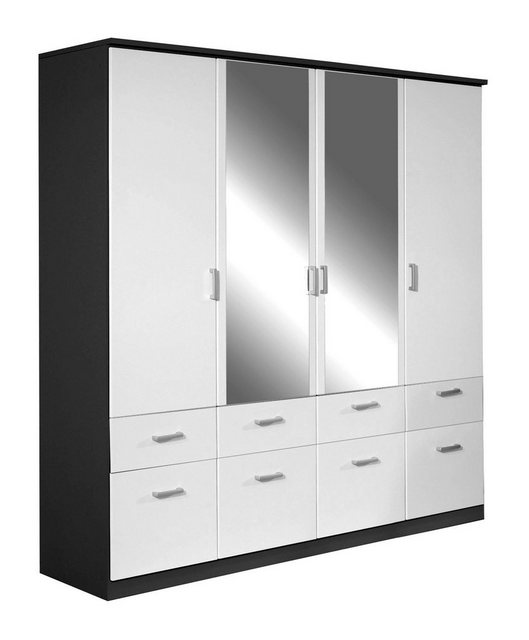 rauch Drehtürenschrank Kleiderschrank BREMEN, B 181 cm x B 199 cm, Alpinwei günstig online kaufen