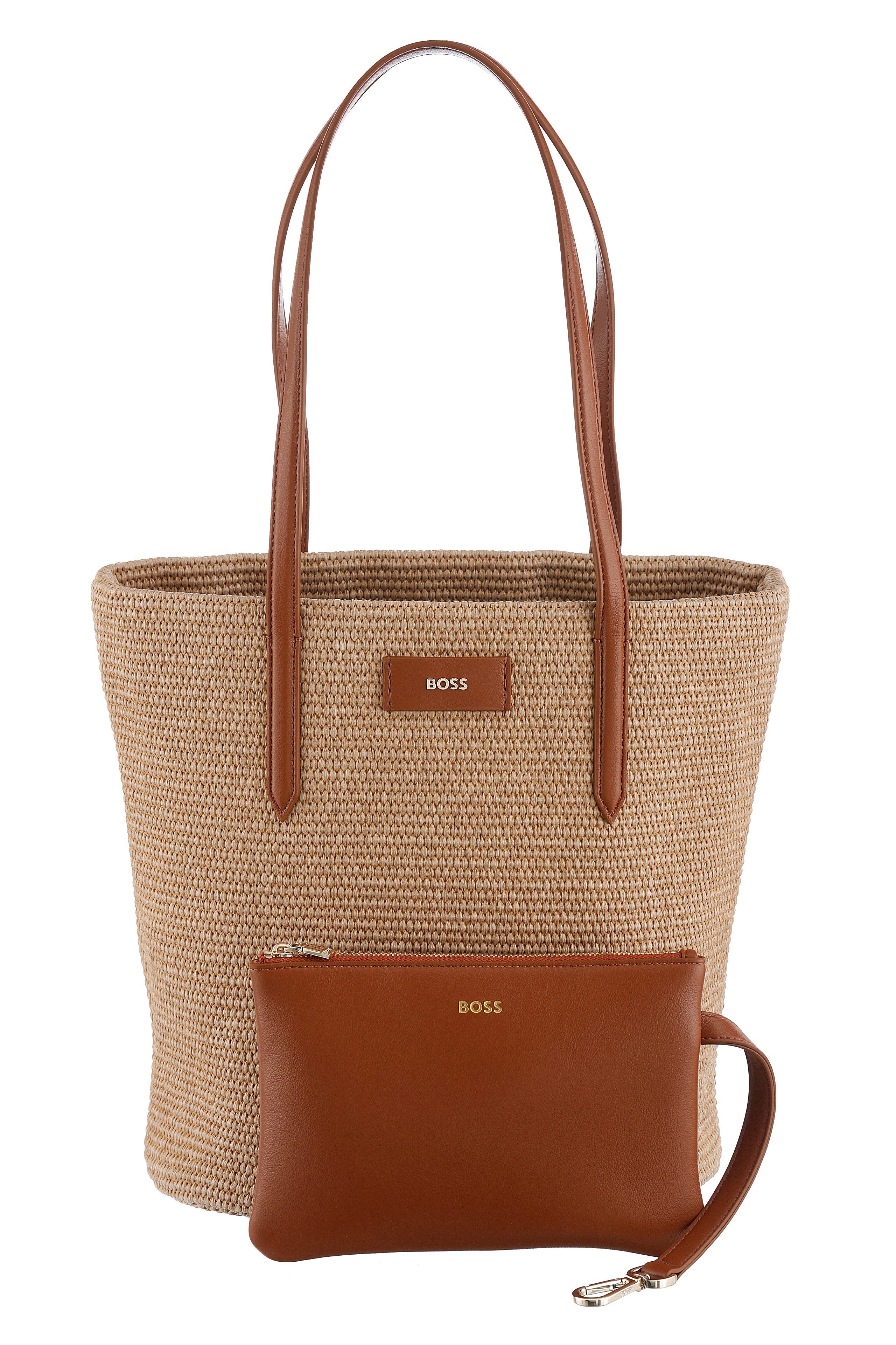 BOSS Henkeltasche Palmah TOTE B, Basttasche, günstig online kaufen