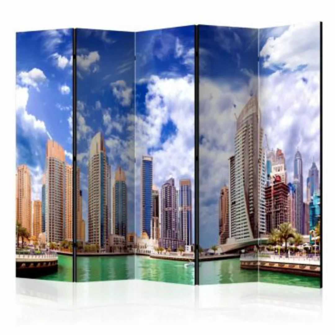 artgeist Paravent Cumulus over Dubai II [Room Dividers] mehrfarbig Gr. 225 günstig online kaufen