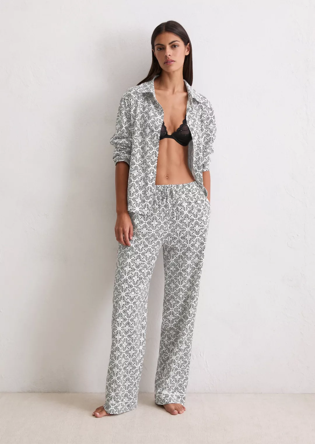 Marc OPolo Loungehose "Mix N Match Cotton Jersey", seitliche Taschen, Binde günstig online kaufen