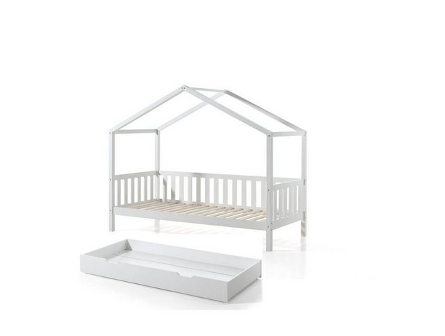 58 aufm Kessel Kinderbett Hausbett Kapua 210x97x170 Kinderbett in Hausoptik günstig online kaufen