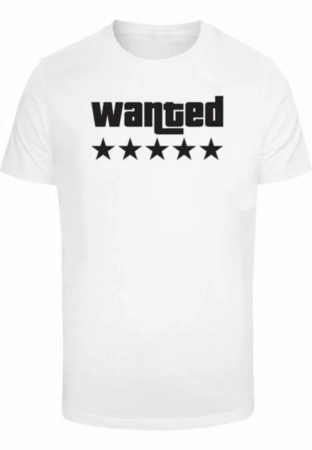 Merchcode T-Shirt Merchcode Herren Wanted T-Shirt Round Neck (1-tlg) günstig online kaufen