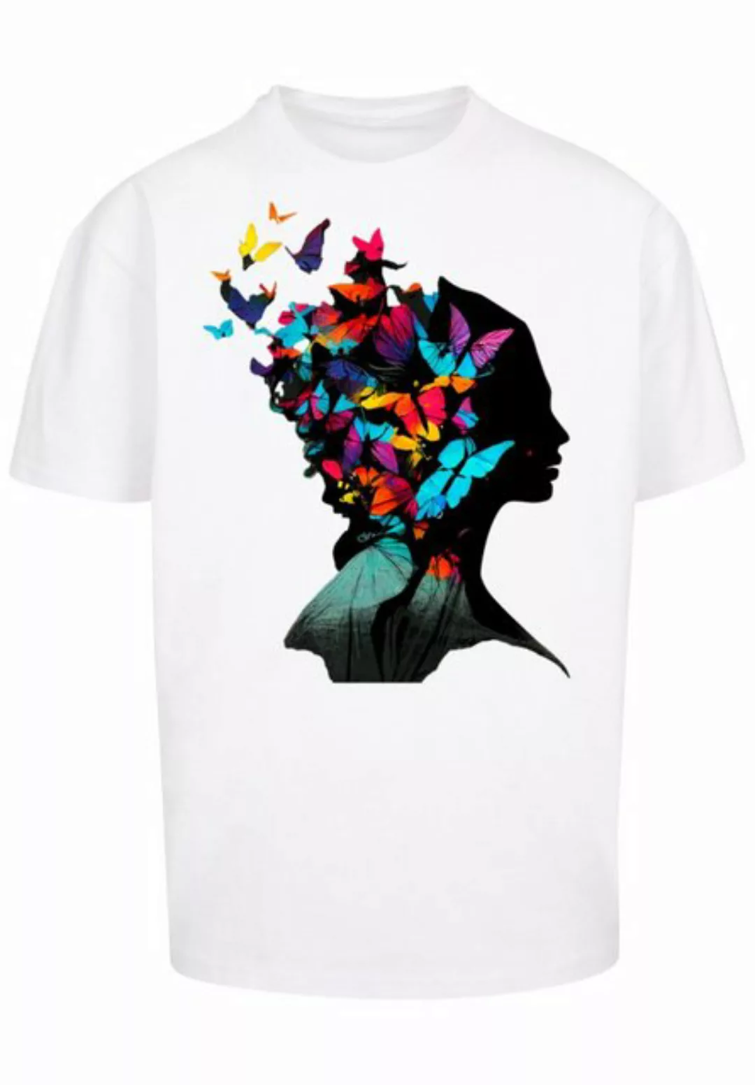 F4NT4STIC T-Shirt "Schmetterling Silhouette OVERSIZE TEE", Print günstig online kaufen