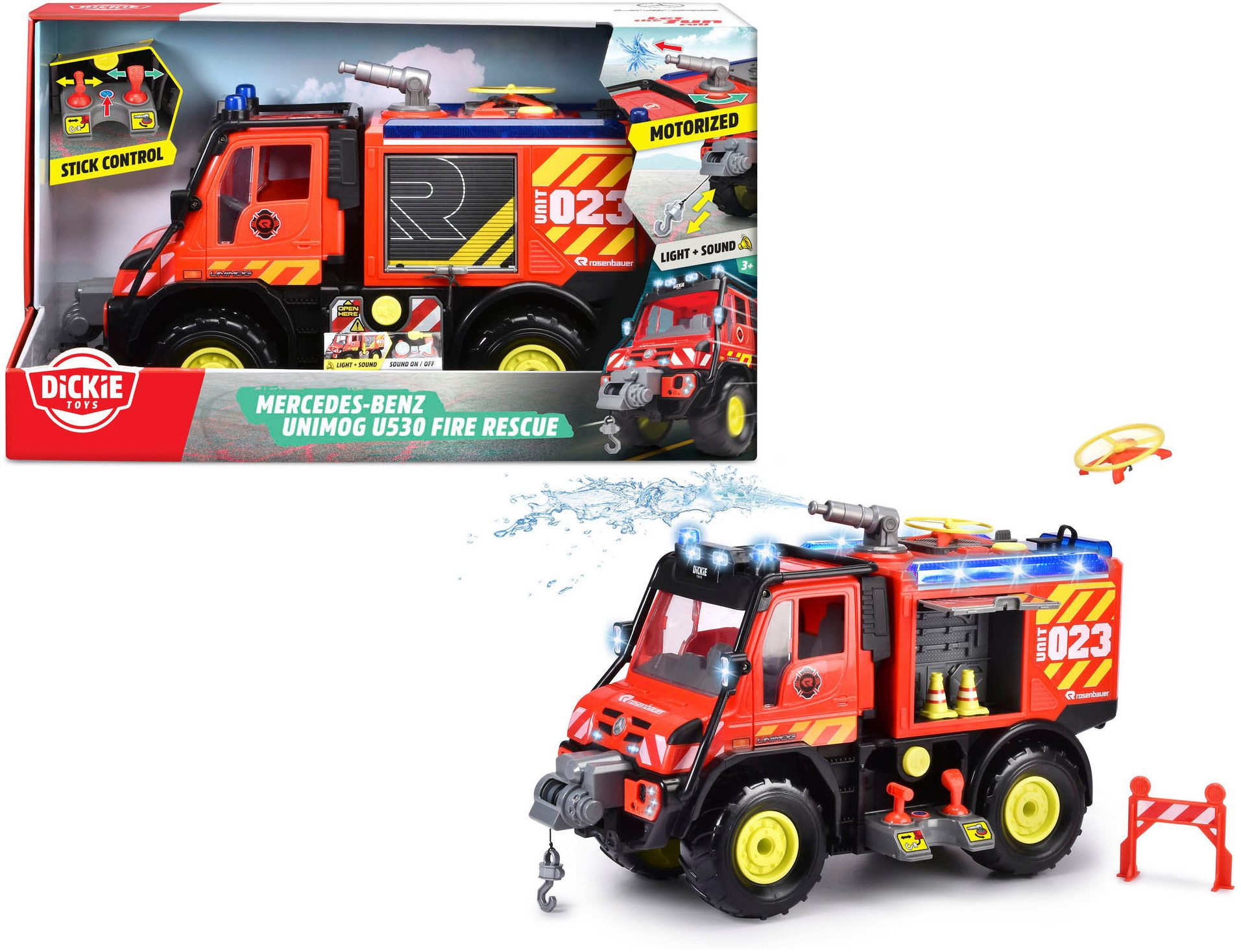 Dickie Toys Spielzeug-Feuerwehr Unimog U530 Fire günstig online kaufen