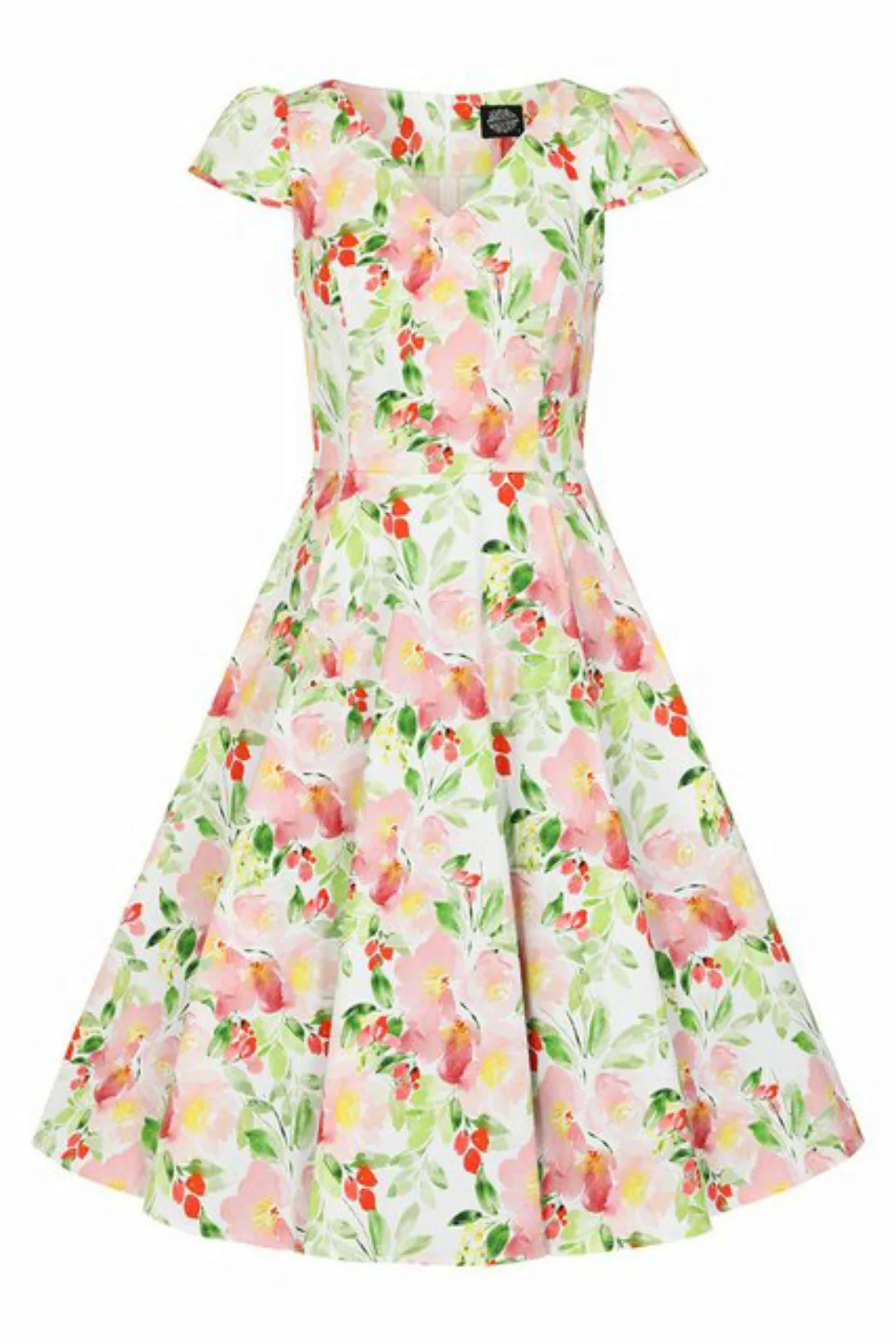 Hearts & Roses London A-Linien-Kleid Larisa Floral Swing Dress Rockabella V günstig online kaufen