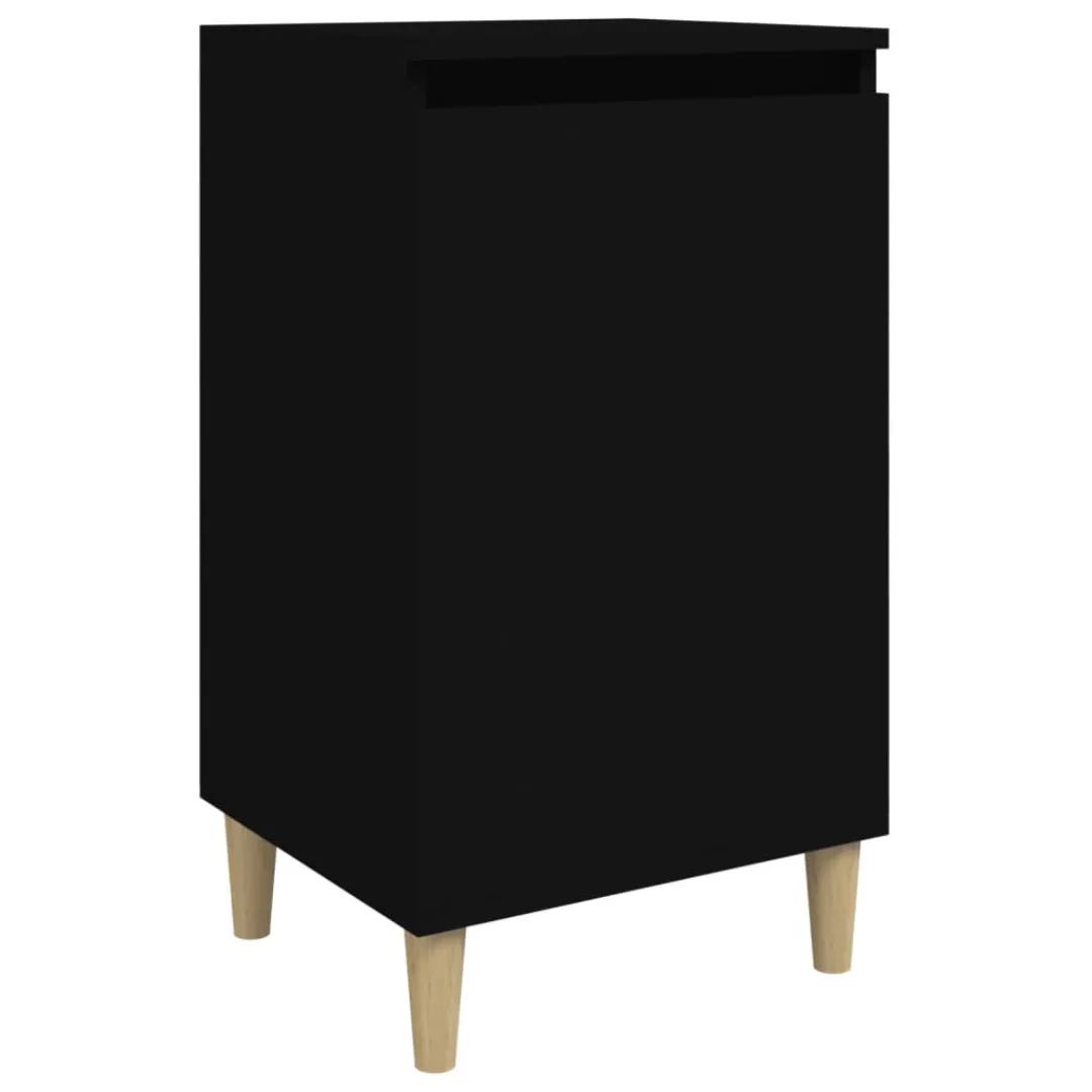 Vidaxl Nachttisch Schwarz 40x35x70 Cm Holzwerkstoff günstig online kaufen