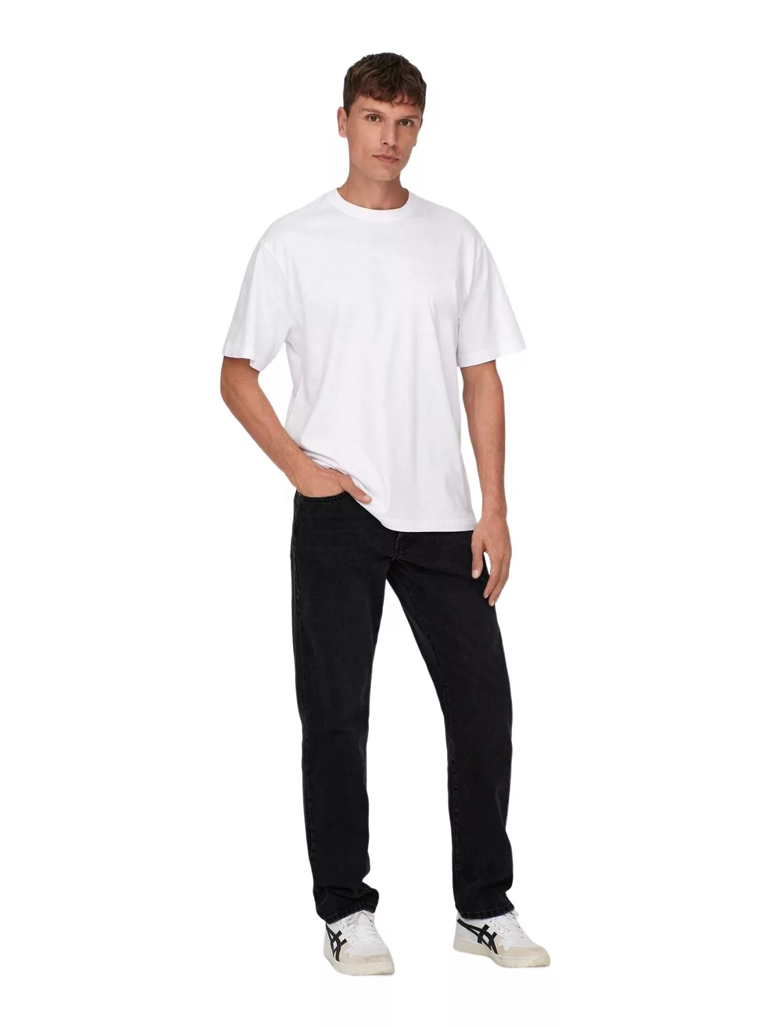 Only & Sons Herren Jeans ONSEDGE LOOSE 6985 - Relaxed Fit - Schwarz - Black günstig online kaufen