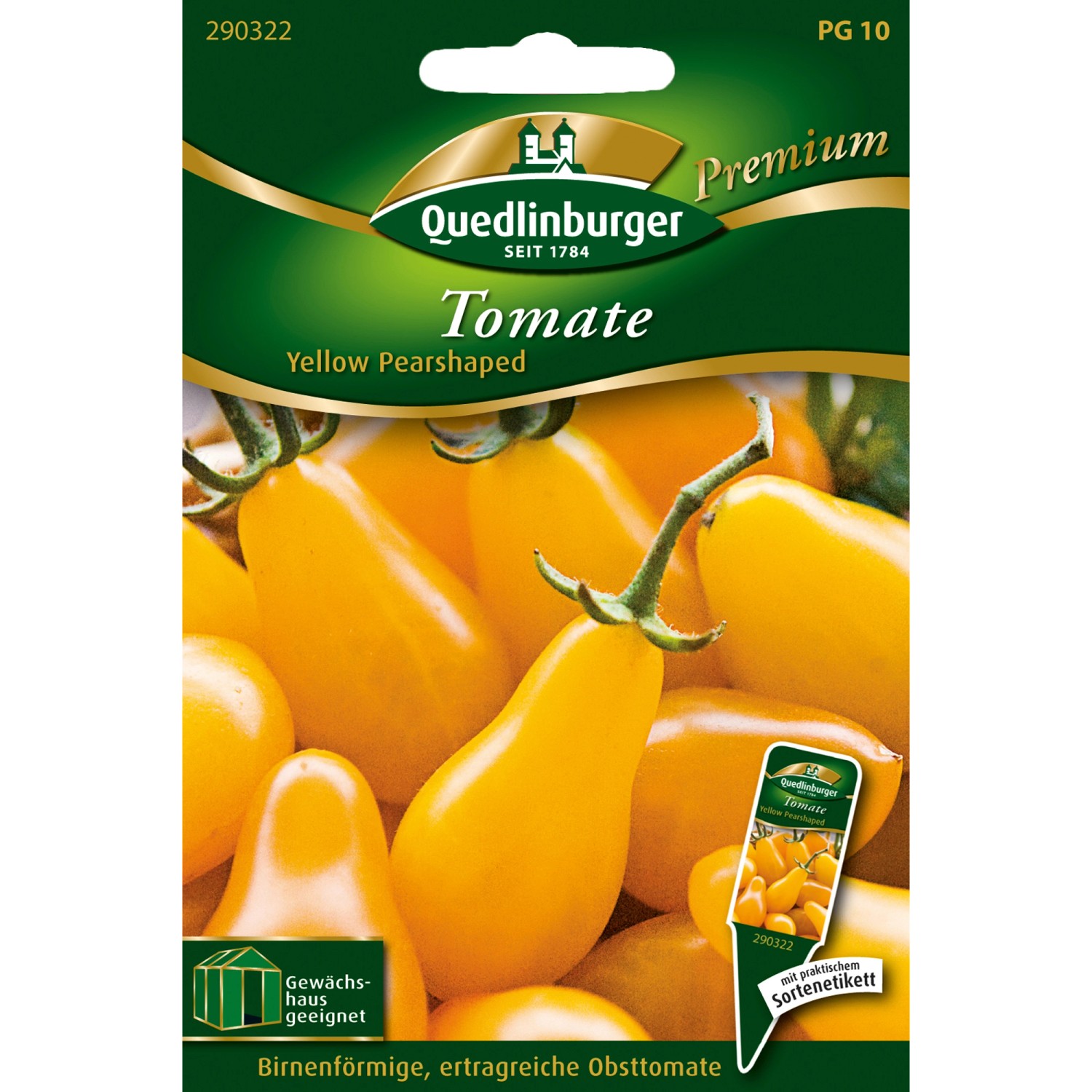 Quedlinburger Cherry-Tomaten Yellow Pearshaped Loses Saatgut günstig online kaufen