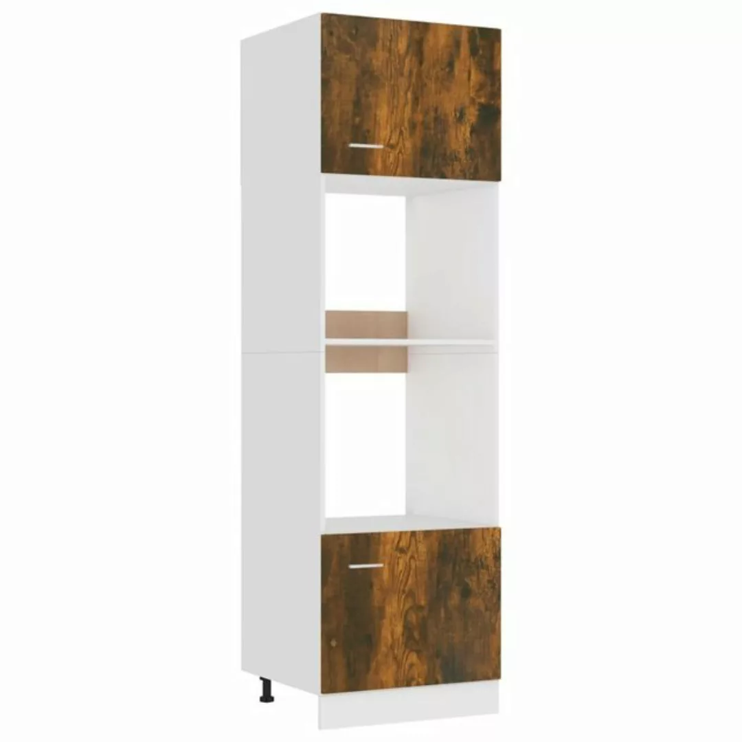 vidaXL Unterschrank Mikrowellenumbauschrank Räuchereiche 60x57x207 cm Spanp günstig online kaufen