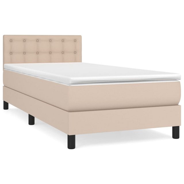 vidaXL Boxspringbett Bett Boxspringbett mit Matratze Kunstleder (100x 200 c günstig online kaufen