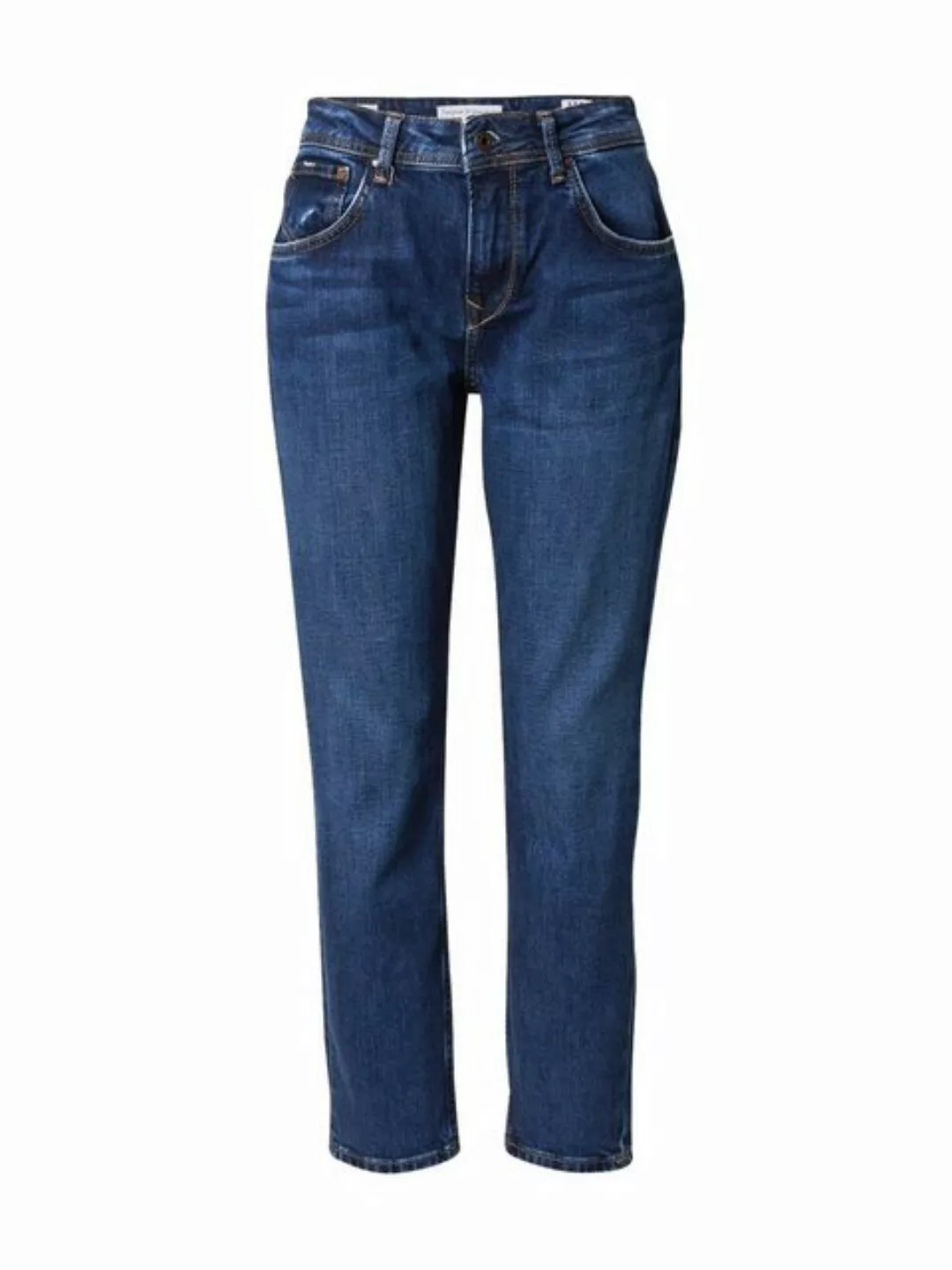 Pepe Jeans Damen Jeans VIOLET - Relaxed Fit Tapered Leg - Blau - Medium Dar günstig online kaufen