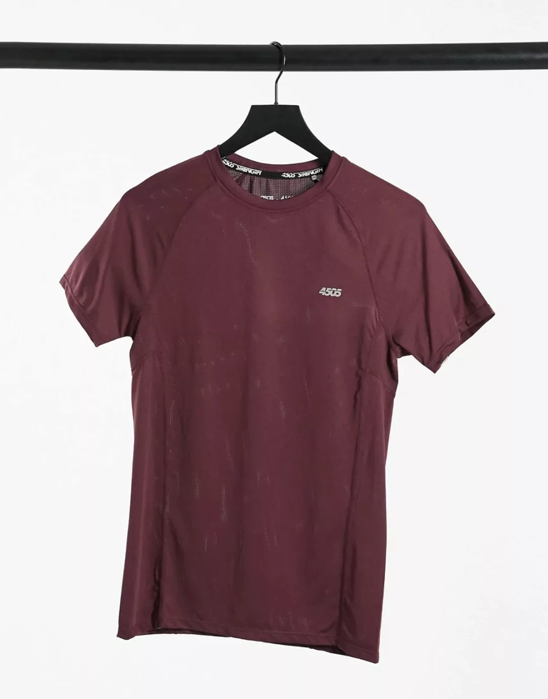 ASOS 4505 – Schnelltrocknendes Muskelshirt mit Logo in Weinrot günstig online kaufen